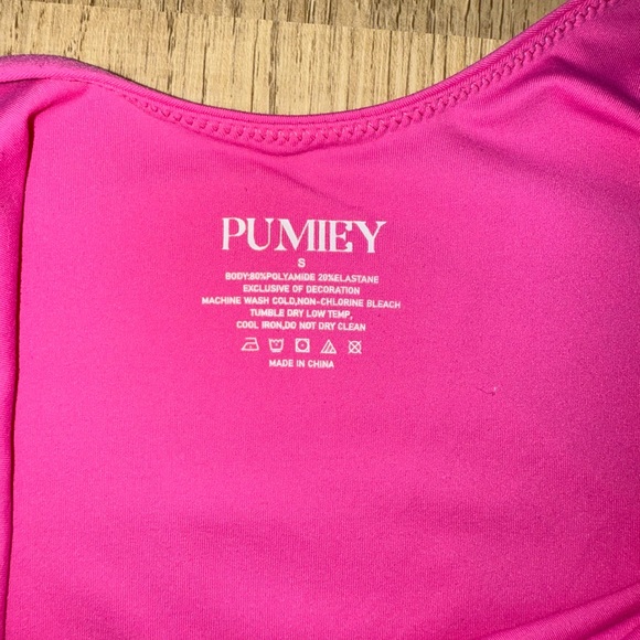 Pumiey Bodysuit Set - Skims Similar - Women’s Size Small - Pink and Blue - Picture 3 of 10